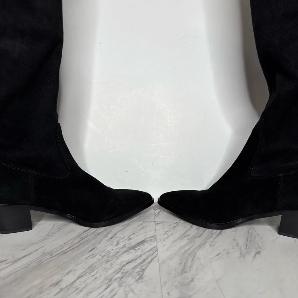 Blondo Black Suede Over the Knee Boot 8M